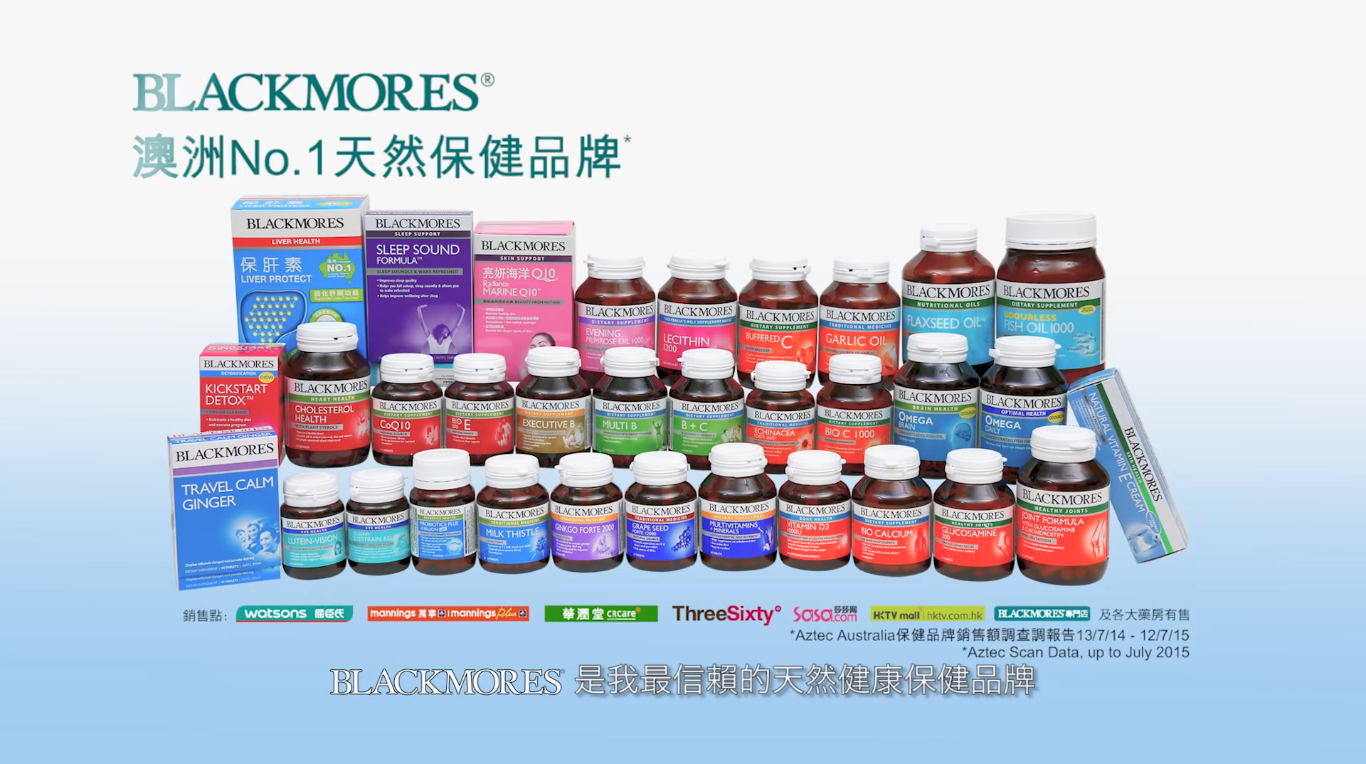 BLACKMORES 李娜(Li Na)最新電視廣告